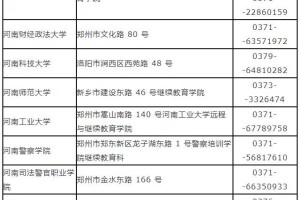 南阳考生注意：河南省2023年上半年自学考试报名须知发布